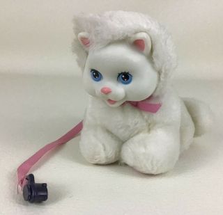 Ally Baby Doll Pet Cat White Kitten Leash Plush Stuffed Animal Toy 2001