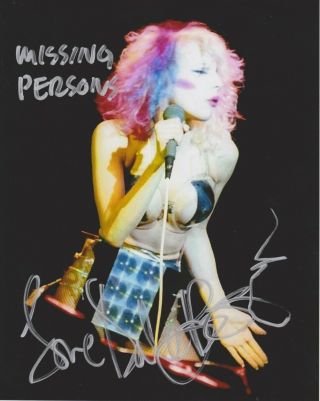Dale Bozzio Missing Persons Signed 8x10 Photo 19 At Hollywoodshow