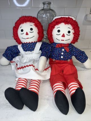 Raggedy Ann And Andy Made With Tender Love Care Hannah D.  Massey