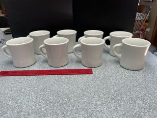 Vtg Set Of 8 Shenango China Restaurant Ware Heavy Coffee/tea Cups Castle Pa