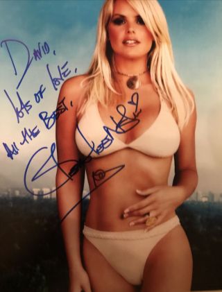 Sexy Gena Lee Nolin Baywatch Sheena Hand Signed / Autographed 8x10 Bikini Photo