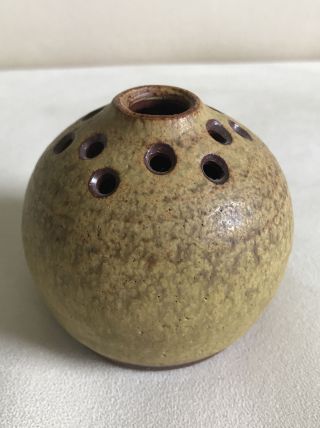 Vtg Denis Vibert Jar / Vase / Pot Mcm Handcrafted Maine Studio Art Pottery
