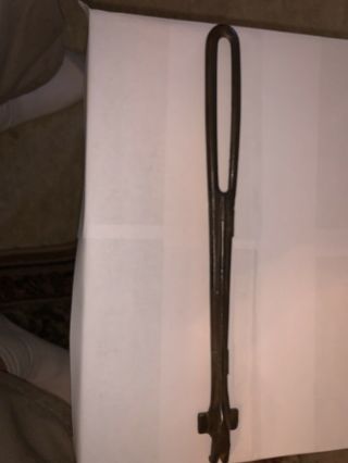 Vintage Cast Iron Long Handle 13.  3” Wood Cook Stove Lid Lifter Tool Handle
