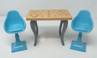 2015 Barbie Dream House Cjr47 Replacement Parts - Kitchen Table And Chairs