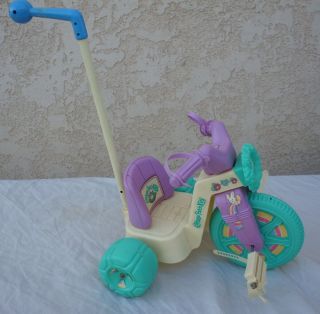 Vintage Coleco Cabbage Patch Kids Big Wheel Tricycle Trike Wheeler Toy 80 