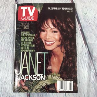 Vintage 2001 March 10 - 16 Tv Guide - Janet Jackson On Cover