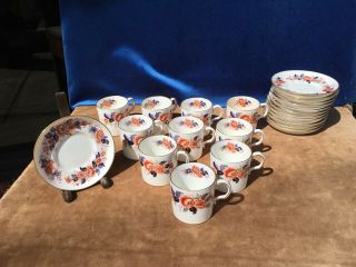 Set Of 10 Royal Crown Derby Demitasse Cups And Saucers,  Tiffany & Co.