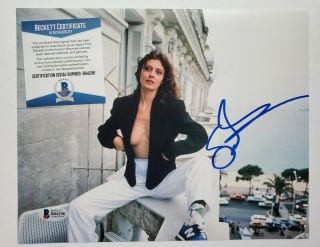 Susan Sarandon Autograph Signed 8x10 Photo - Actress Stepmom Bull Durham Bas