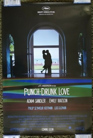 Punch - Drunk Love (2002) One 1 Sheet Movie Poster Adam Sandler Rolled