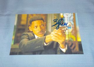 Will Smith Signed Autographed Photo Men In Black Movie Actor