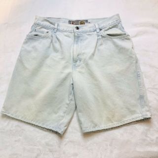 Vintage 90’s Bugle Boy Mens Blue Denim Jean Shorts Cotton Size 36