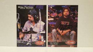 Mike Portnoy Dream Theater Drummer Signed Autograph Photo Tama Drums Picture