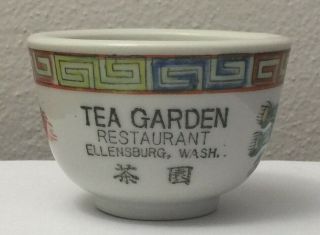 Tea Garden Chinese Restaurant Tea Cup Ellensburg Washington F.  S.  Louie Berkeley