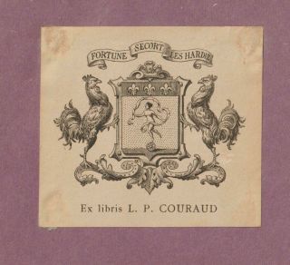 Ex Libris Antique Heraldry Exlibris By Unknown Artist / Europe