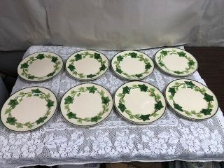 Set Of 8 - Franciscan - Ivy - Salad Plates - 8 1/2 "