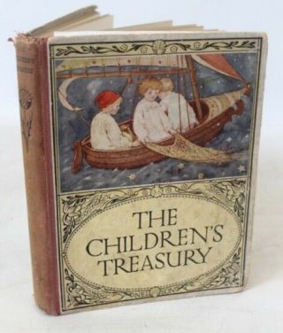 Antique 1917 The Childrens Treasury Of Pictures & Stories No 18 - Y03