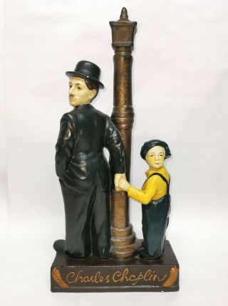 Vintage Porcelain Ceramic Charles Charlie Chaplin And The Kid Figurine Movie