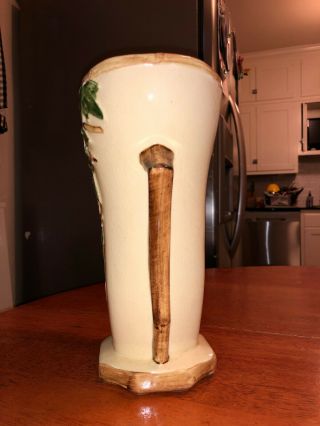 Vintage McCoy Pottery English Ivy Flower Vase 9 - 1/4” tall Handles 2
