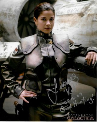 Luciana Carro Signed & Inscribed Battlestar Galactica 8x10 Photo 3