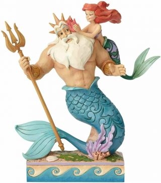Enesco 4059730 Disney Traditions By Jim Shore Little Mermaid Ariel And Triton.