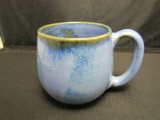 Wj Gordy Blue Pottery Mug Cup Perfect