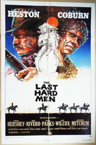 The Last Hard Men 1976 Charlton Heston,  James Coburn Us Poster