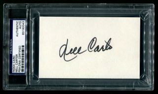 Nell Carter Signed Index Card Actress Gimme A Break Ain 