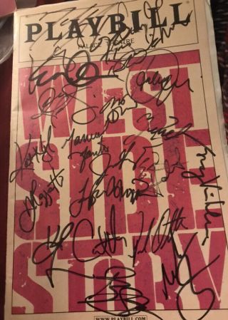 West Side Story 2009 Signed Broadway Musical Cast Playbill