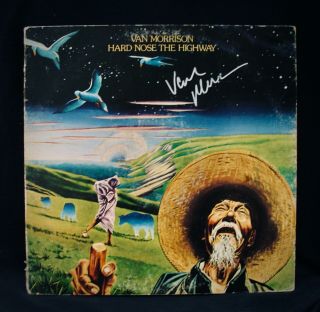 Van Morrison • Autographed Hard Nose The Highway Album Folk Rock Irish Folk Rock