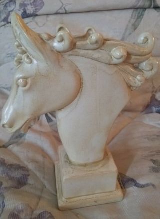 Royal Haeger Hickman 393 Horse Head Vase Planter Bookend Usa Pottery Mcm