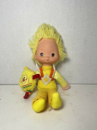 Rainbow Brite 1983 Hallmark Plush Stuffed Doll Canary Yellow 10 " Sprite Spark