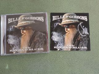 Billy Gibbons Signed Cd Cover Framed Autographed Zz Top