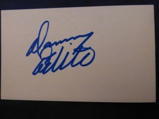 Danny De Vito (taxi) Signed Index Card With