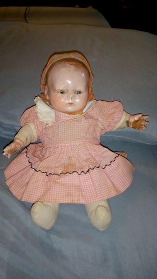 Antique Composition Horsman Tynie Baby 11 " Adorably
