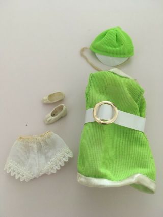 Vintage Topper Dawn Green And White Stewardess Outfit Tlc