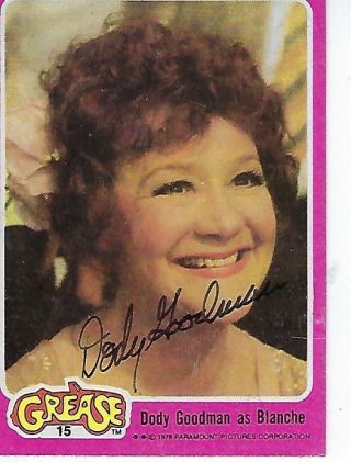 Dody Goodman Signed 1978 Grease Pink 15 - Blanche