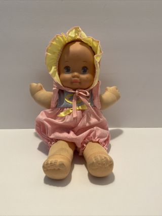 Magic Nursery Baby Doll Mattel 1991 Kiss Heart Star Outfit Bonnet - 12 "