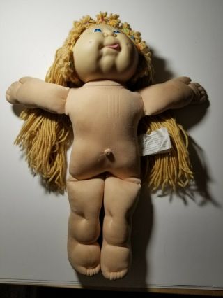 Vintage 1986 Cabbage Patch Kids Girl Doll By Coleco.  Tongue Out
