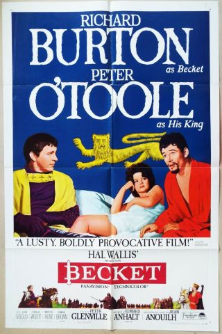 Becket 1964 Richard Burton In The Title Role,  Peter O 