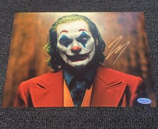Joaquin Phoenix Joker Signed Autographed 8x10 Photo Certified