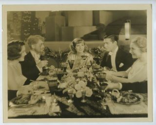 Susan Lenox - Clark Gable Greta Garbo Dinner - Film Still Photo