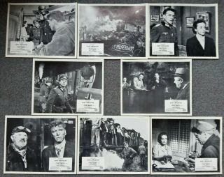 Set Of 8 Lobby Cards The Train Burt Lancaster,  Jeanne Moreau