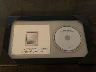 Jason Mraz Signed Look For The Good Framed Cd Psa/dna Autographed Album