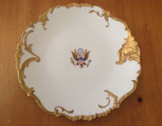 National Remembrance Shop United States Plate Limoges France Circa 1900 