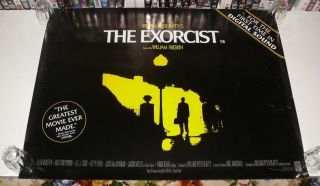 The Exorcist Uk Rolled Quad Movie Poster Max Von Sydow/linda Blair