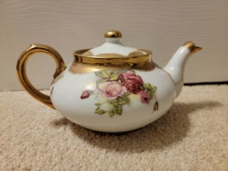 Vintage Norcrest Golden Rose Teapot