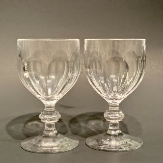 Set Of 2 Villeroy & Boch Crystal Claret Red Wine Glasses,  Bernadotte Pattern