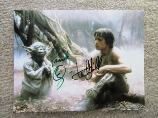 Frank Oz Yoda Mark Hamill Star Wars Signed Photo Find 8x10.  5,