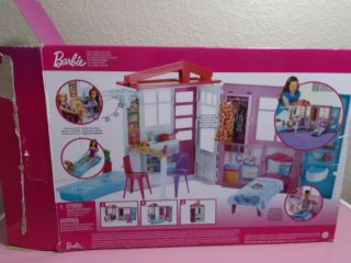 Barbie Folding House Dream Furniture with Pool BONUS Barbie accessories 219 2