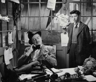 Vintage Movie Photo Hue And Cry Jack Warner Harry Fowler Office Scene Film 1947